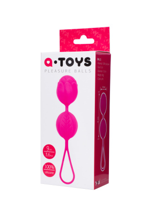 Вагинальные шарики  TOYFA A-Toys, Розовые, 9,0 см, Ø 3,5