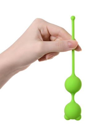 Вагинальные шарики  TOYFA A-Toys, зеленые, 16,4 см, Ø 2,7